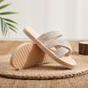 Women's Summer Straw Braid Sandals: Casual Cross-Strap Flat Slippers for Outdoor Beach Travel