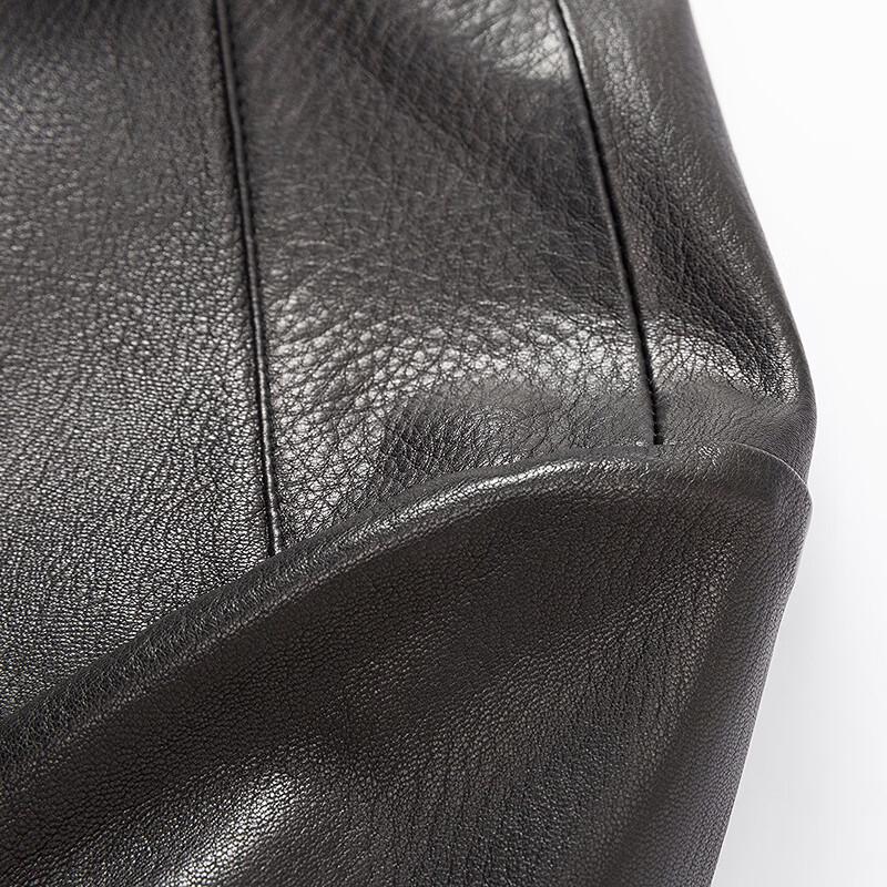 FAPAI Men's Classic Goatskin Leather Jacket