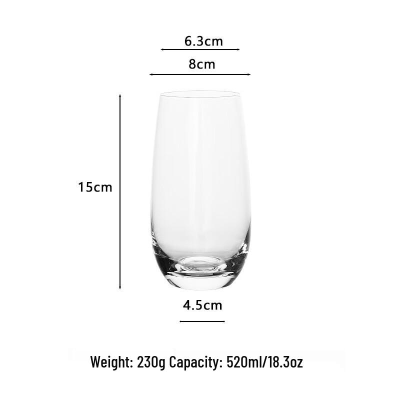 Zhi Shi Egg-Shaped Crystal Glass Tumbler Set