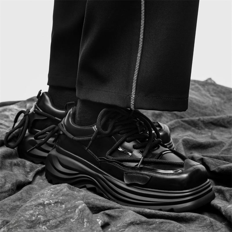Couple Darth Vader Daddy shoes platform heightened 6CM casual sports shoes high street dark functional trendy shoes men