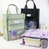 Portable File Handbag Large Capacity Tote Bag Simple Student Training Carrying Books Stationery Storage Bags Tutoring Bag
