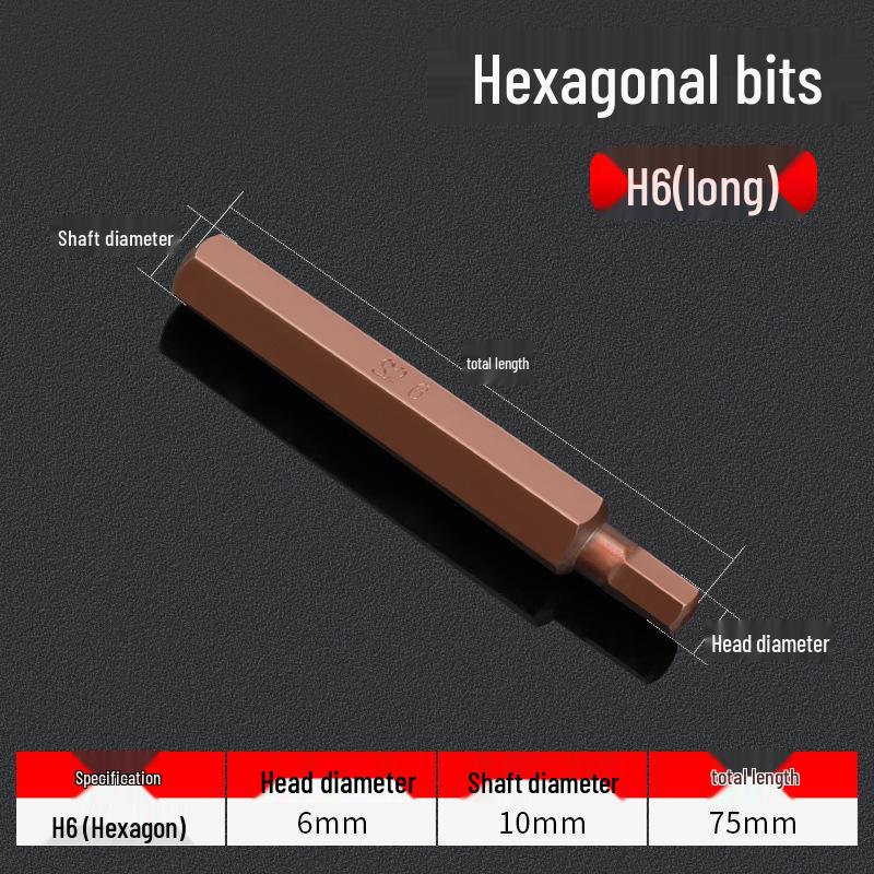 Hexagonal T30 Internal 6-Spline, 12-Point Star Key Socket M10 Tool, T40 Auto Repair.