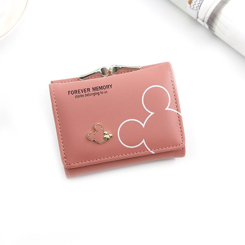 Mickey Mouse Girls Wallet With Pu Leather Material And Cartoon Print For Daily Use