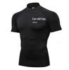 Men's Quick Dry High Neck Short Sleeve Athletic Top