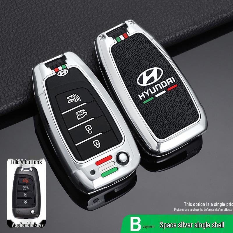 Premium Key Case for 21 Beijing Hyundai Models, New Elantra, Reina, Ix35 - Unisex Design