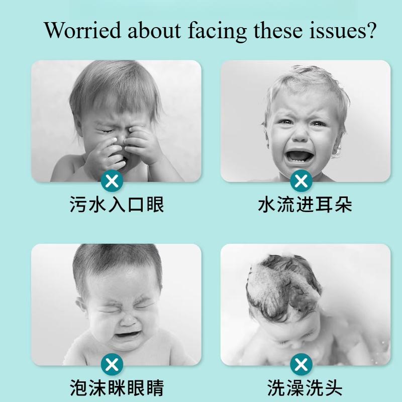 Children's Shampoo Water Retaining Cap Shampoo Cap Baby Shampoo Artifact Shower Cap Baby Waterproof Ear Protector Bath Hat