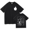 Oyasumi Punpun Gute Nacht Punpun Manga Grafik T-Shirt Inio Asano Vogel Charakter Druck Sommer Kurzarm Unisex Lässig Oversized Streetwear T-Shirts Oberteile