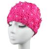 Badekappe Damen Perle Dreidimensionale Blütenblatt Mode Erhöhtes Spa Schwimmen Damen Badekappe Atmungsaktiv Nicht Würgend Kopf Lange Haare Badekappe