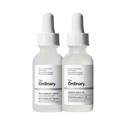 Kit de soporte para la piel (Niacinamida 10% + Zinc 1% 30ml, Ácido Hialurónico 2% + B5 30ml)