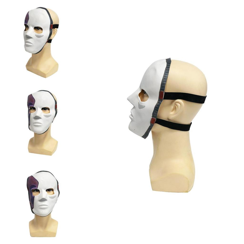 Sally Face Latexmaske für Kostümpartys mit Halbgesichtsdesign für Theateraufführungen