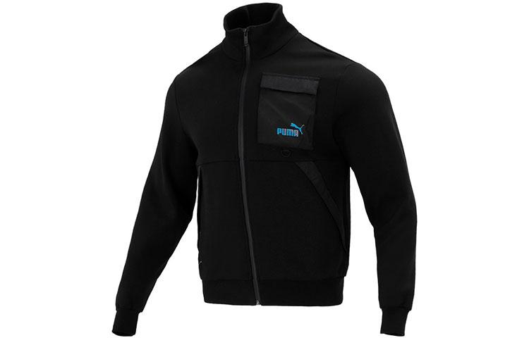 PUMA Jackets Unisex Black Stand Collar Moderate Other 537033-01 L