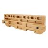 Training Hang Board Solid Wood Various Grip Hole Enhanced Strength Exercise Compact Climbing Finger Board for Home Gym
