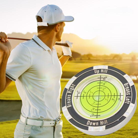 Magnetic Golf Green Reader High-Precision Compact Size Lightweight Portable Bubble Level Golf Putting Green Reading Aid