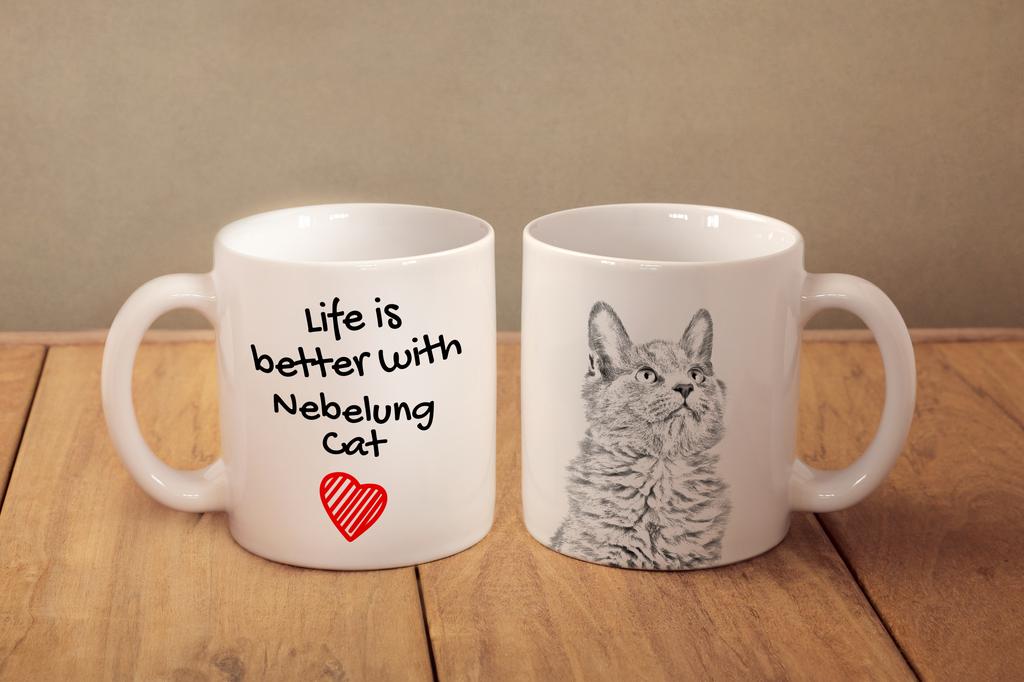 Nebelung - cup with a cat, cup with a photo, personalized gift from the Art-Dog brand