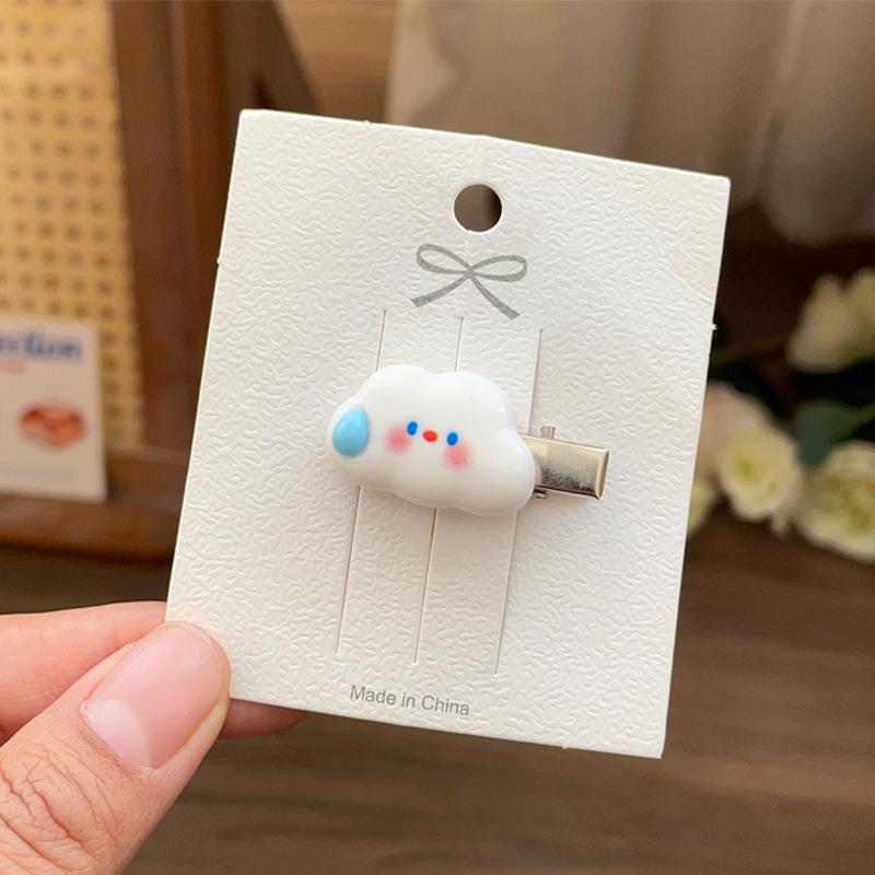 Adorable Bear Hair Clip for Girls: Duckbill Side Bangs Clip, Children's BB Star Hairpin.