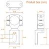 2PCS Universal Handlebar Holder 22Mm Motorcycle Headlight Bracket Spotlight Holder Tube Clamp For Cafer Chopper,TG80-M53K