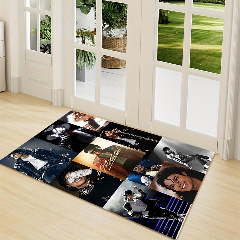 Michael Jackson Iconic Performances Carpet Rug Soft Washable Antislip Home Living Room Sofa Mats Personalized Christmas Rug
