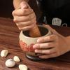 Ice-Cracked Glaze Ceramic Mortar and Pestle