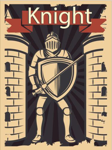 Knight Vintage Retro Metal SignAluminum 20x30cm(7.8x11.8inch)