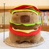 Hamburger Capybara Plush Toy - Stuffed Animal with Realistic Burger,Birthday Gifts for girls and boys, Girls for Kids