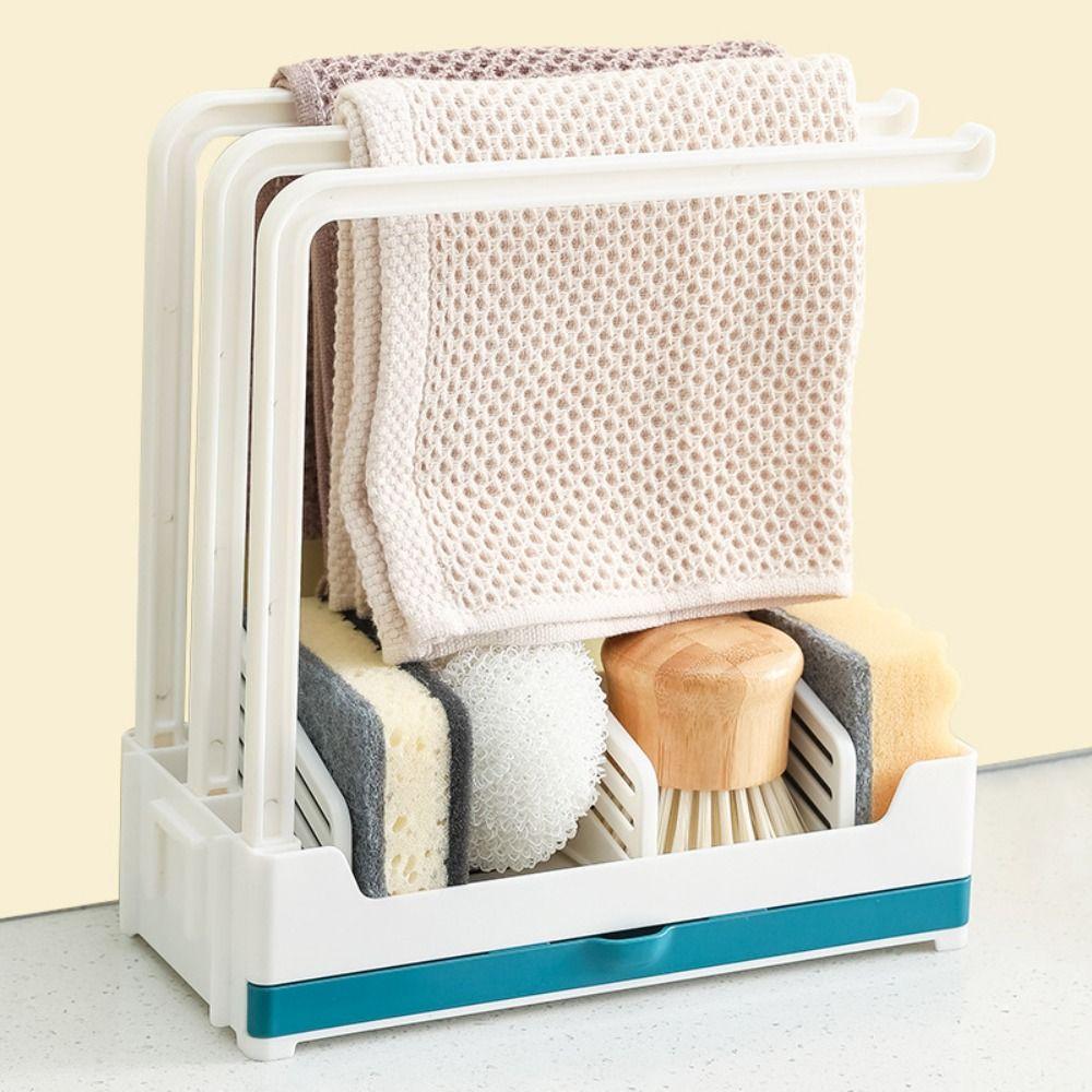 Dishcloth Hanger Kitchen Storage Rack Cleaning Brush Storage Tool  Household Organization