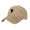 Kaart van Afrikaans Continent Baseballpet Hoed Unisex Luxe Bergbeklimming Wintermuts Pomponmuts Unisex Luxe Merk Dames