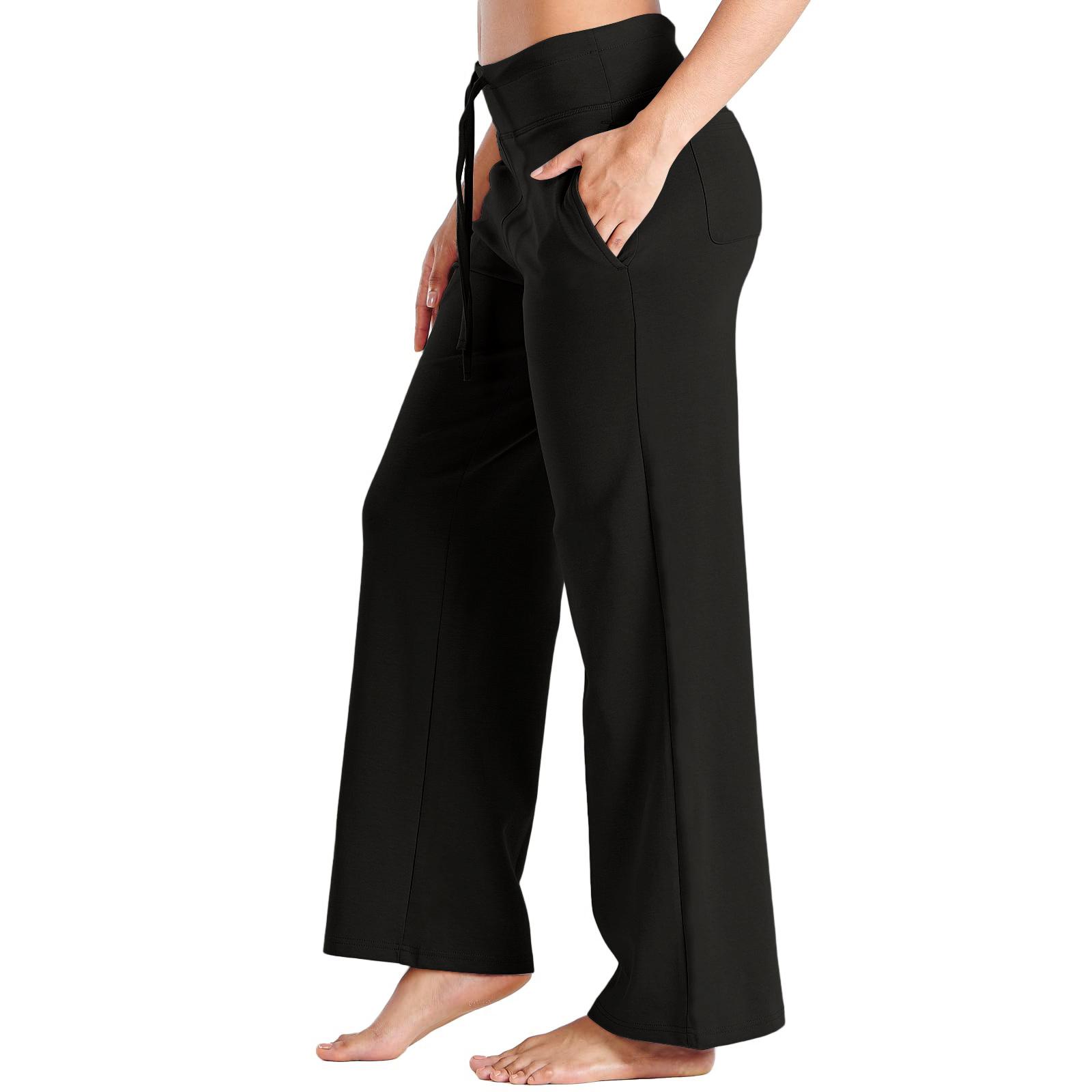 Women s Straight-Leg Pants: Slimming, Flowing, Nude-Tone, Loose-Fit Wide-Leg Pants L