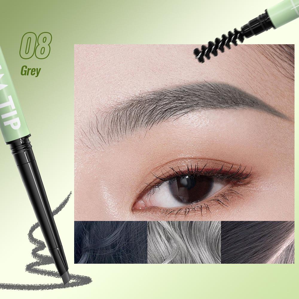 10 Color Ultra Fine Triangle Eyebrow Pencil Precise Brow Definer Long Lasting Waterproof Morandi Cool Brown Eyebow Makeup