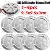 1-5PCS BBQ Grill Smoker Exhaust Vent Stove Air Vent Damper Stainless Steel Air Vent Hole BBQ Accessories Replacement Parts