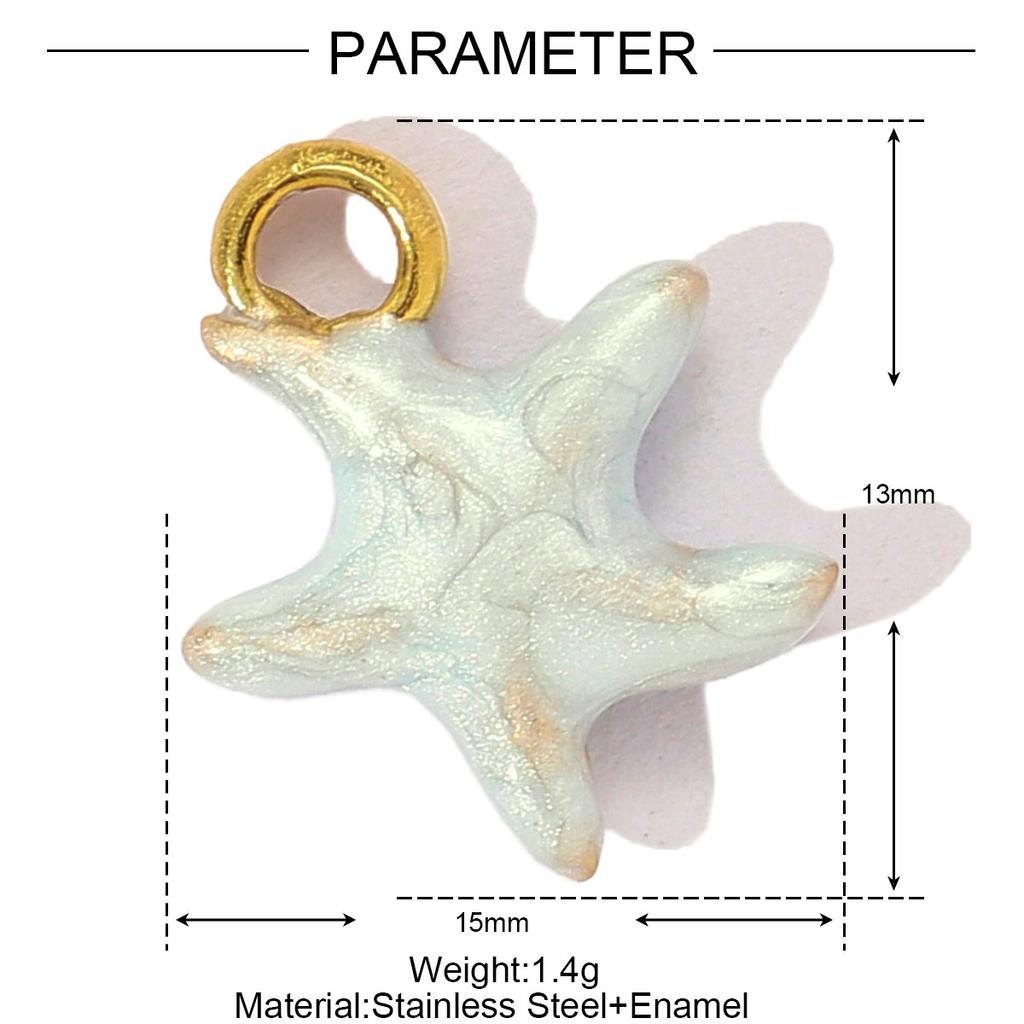 3pcs/Lot Stainless Steel Fish Bone Mermaid Tail Bracelet DIY Charms Women Shell Crab Conch Necklace Pendant Heart Love Jewelry