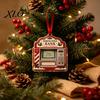 Reusable Holiday Gift Ornament Christmas Money Holder Ornament, Acrylic Stocking Cash Hanging Decor Keepsake Pendant for Tree, Festive with