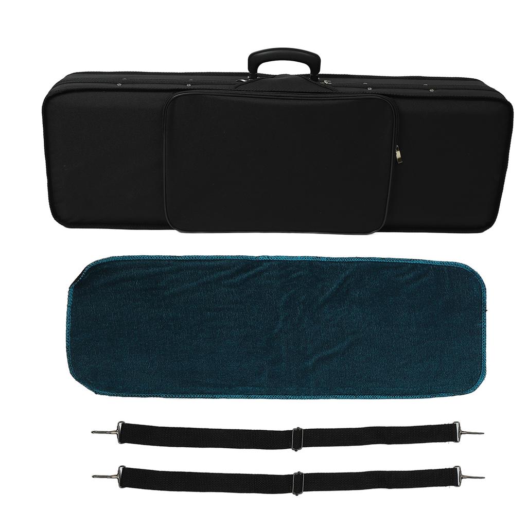 44 Violin Hard Case Rectangle Oxford Cloth Foam Lightweight Violin Box for Violinist