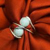 Moonstone Gemstone 925 Sterling Silver Plated Handmade Ring NST-R12