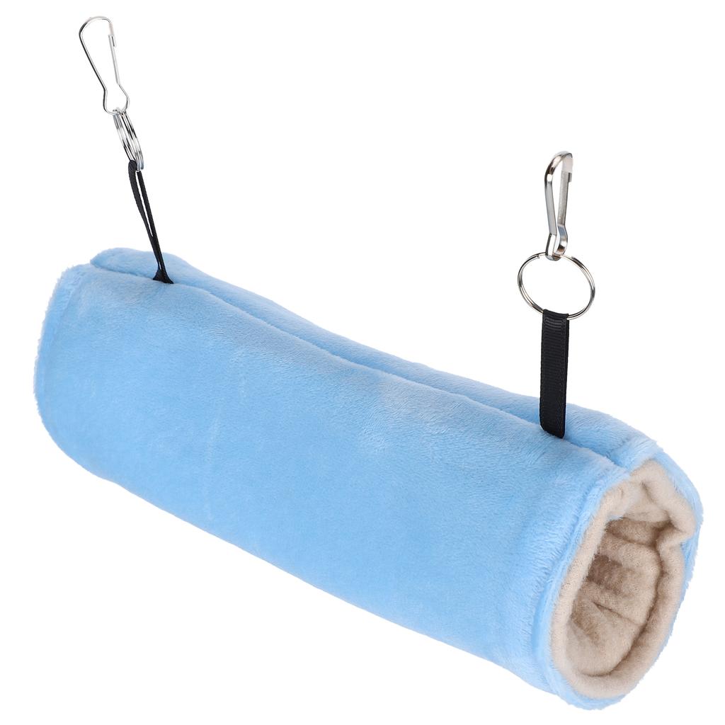 Hamster Hammock Warm Plush Tunnel Cage Hanging Bed Tube for Small Animals Pet Birds