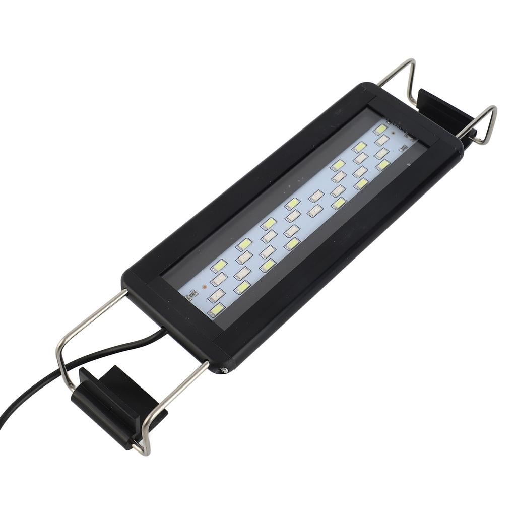 3W LED Aquarium Light 4 Row 3 Colors Adjustable Aquarium Light with 3 6 12 24 Hours Timer for 8?12