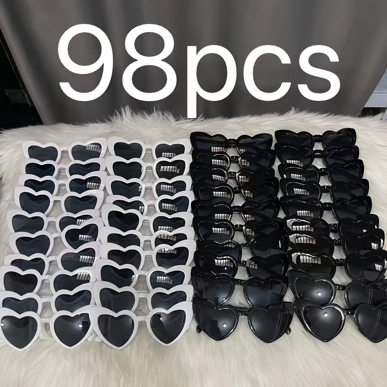 

98pcs heart-shaped glasses wedding supplies birthday gifts Halloween supplies Christmas gifts
