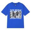 Neu in Tate Mcrae Welttournee 2025 Print T-Shirts Unisex Damen Vintage Oversized Kurzarm-T-Shirt Unisex Schwarz 100% Baumwolle Tops