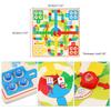 Checkers Multifunctional Board Game for Two Improves Observation No Family Ages Game, 2-in-1 Players, Skills, Training, Scratches, Educational,