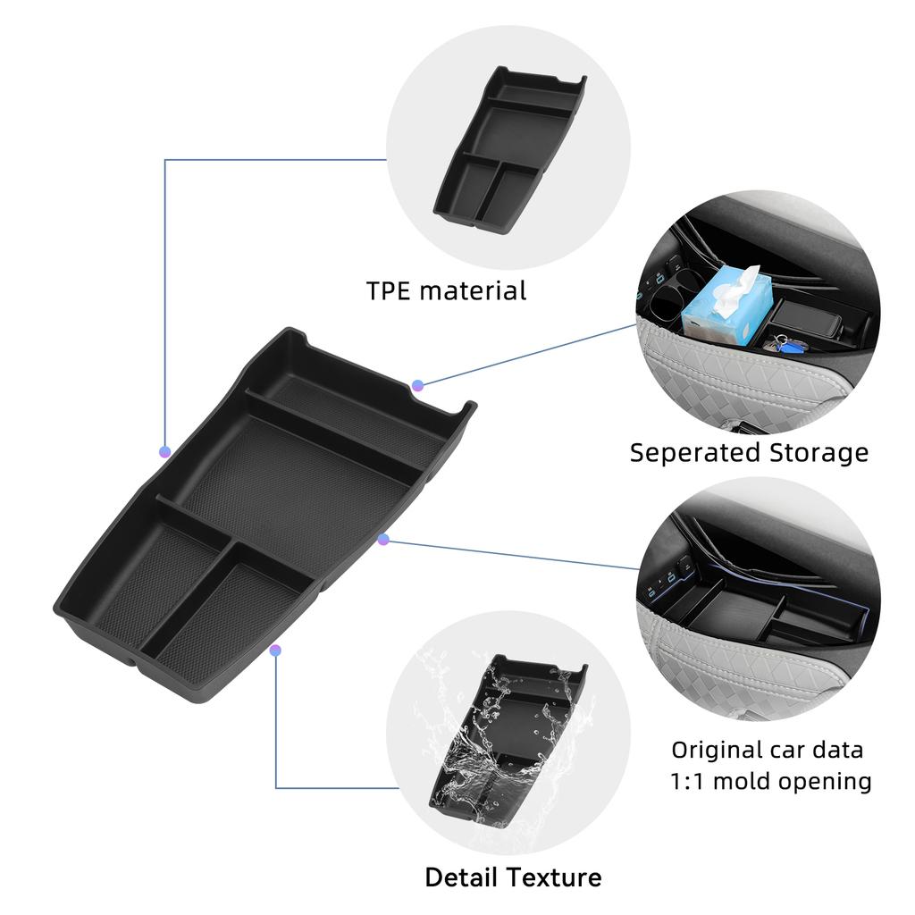 Für BYD Sealion 05 EV 2025 Mittelkonsole untere Ebene Aufbewahrungsbox Organizer Aufräumen Innenzubehör Auto Aufbewahrungsbox
