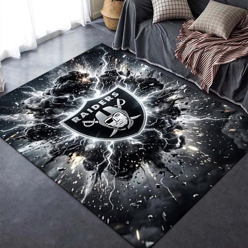 Las Vegas Raiders Carpet Rug For Living Room Bedroom Home Sofa Decorationkids Play Nonslip Floor Mat
