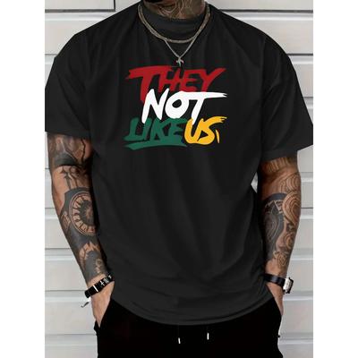 European Sizes Single-Sided Printed Round Neck Short Sleeved Mens T-Shirt,