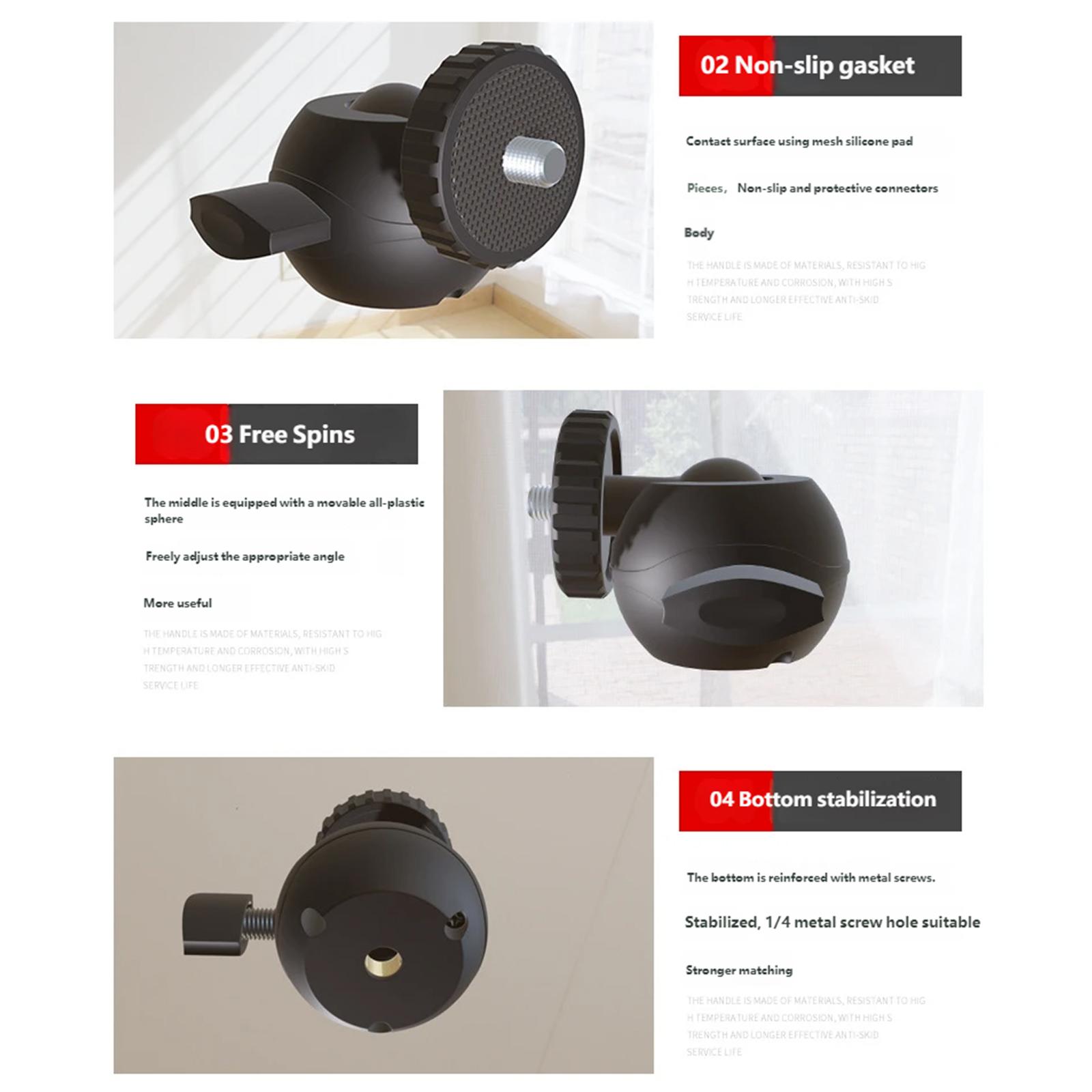 

Magnetic Base Mount Car Suction Cup Base 1/4inch Tripod Adapter Ball Head Adapterfor DSLR Camera Stabilizer Accessories 1