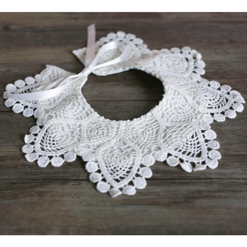 Brand New Baby Girls 100% Cotton Lace Bibs Baby Burp Cloths 0-3Year