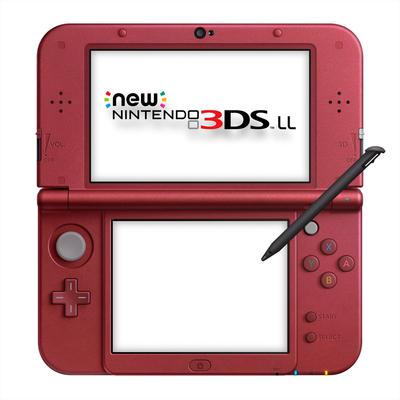 Nowe Nintendo 3DS LL Metaliczny Czerwony