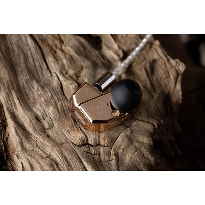 Final B1 Sound Isolation In-Ear Headphones, Dynamic & Balanced Armature Driver. Rose Gold.