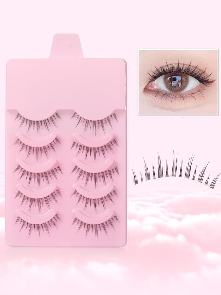 5Pairs Little Devil Eyelash Cosplay Lash Extension False Eyelashes Fairy Sweet Eyelashes Eye Makeup Tools