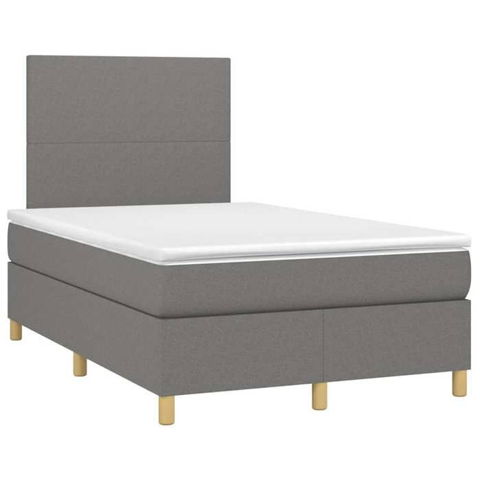 VidaXL Sommier à lattes de Lit avec Matelas et LED, Lit Rembourré, Lit Double, Lit Adulte de Chambre à Coucher Intérieur, 3270233