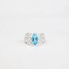 Swiss Blue Topaz Gemstone 925 Sterling Silver Boho Jewelry Ring For Women Gift CZR-3-1