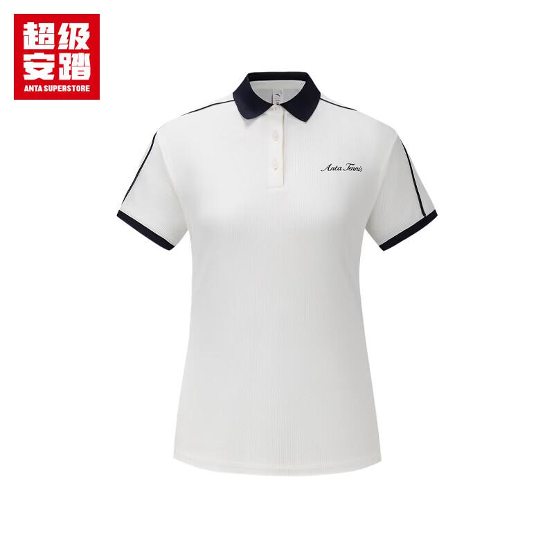 Women s Anta Tennis Style Color-block Polo Shirt M