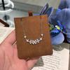Point Diamond Cold Butterfly Necklace Bracelet Stud Earrings Unique Light Luxury Exquisite High Sense Mini Earrings